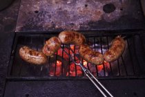 Sausage Grill Fork — Stock Photo