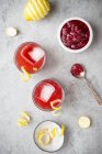 Cocktail di salsa di mirtilli rossi — Foto stock