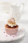 Cupcake coeur doux — Photo de stock