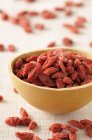 Goji beans in bowl — Stock Photo