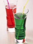 Cordial drinks in small glasses — Stock Photo