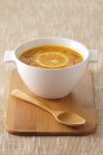 Carrot soup with orange and ginger — Stock Photo