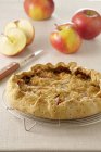 Яблочный пирог в стиле Крамбла — стоковое фото