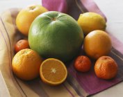 Selección de frutas cítricas - foto de stock