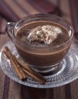 Viennese hot chocolate — Stock Photo