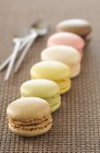 Macarons vanille-framboise — Photo de stock