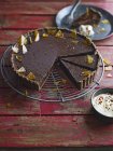 Torta de mousse de chocolate — Fotografia de Stock