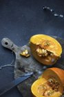Sliced open pumpkin — Stock Photo