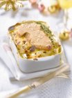 Gratin dauphinois con foie gra — Foto stock