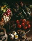 Verduras de provence y tapenade - foto de stock