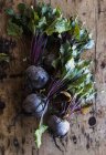 Fresh picked Beetroot with stalks — Stock Photo