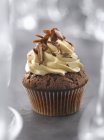 Choco-coffee cupcake — Stock Photo