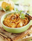 Pumpkin puree with chestnuts — Stock Photo