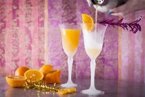 Apricot sour cocktails — Stock Photo