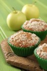 Muffin allo streusel di mele — Foto stock