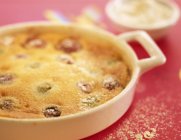 Trauben-Clafoutis-Pudding — Stockfoto