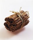 Cinnamon sticks on white background — Stock Photo