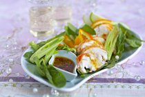 Spiny lobster salad — Stock Photo