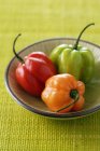 Fresh west Indian peppers — Stock Photo