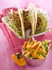 Minced meat tacos — Stock Photo