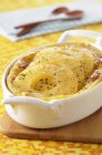 Oven-baked pineapple pudding — Stock Photo