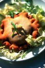 Tielle stoise cake ripiena di calamari — Foto stock