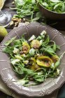Rucola und Spinat-Salat — Stockfoto