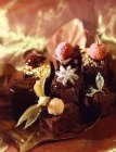 Фантастические шоколадные торты — стоковое фото