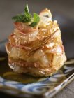 Baked apple mille-feuille — Stock Photo