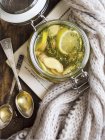 Zenzero caldo limone — Foto stock