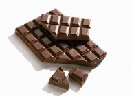 Bar of plain chocolate — Stock Photo