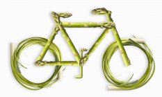 Vegetables Forming Bicycle — Stock Photo