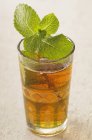 Chá de hortelã em vidro — Fotografia de Stock