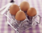 Варену курку яйця — стокове фото