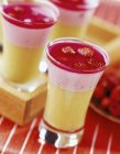 Dessert rhubarbe et mara — Photo de stock
