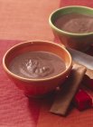 Dessert crème au chocolat — Photo de stock