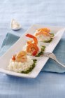 Seafood risotto on plate — Stock Photo