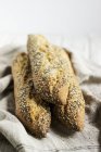 Tas de Baguettes aux graines — Photo de stock