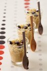 Coffee-flavored rice pudding — Stock Photo