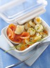 Salade de oeufs de saumon — Photo de stock