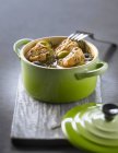 Casserole dish of stew — Stock Photo