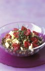 Lentil salad with tuna — Stock Photo