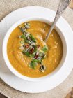 Суп из веганских овощей — стоковое фото