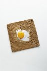 Breton buckwheat pancake with egg — Stock Photo