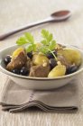 Agneau et olive noire et verte Tajine — Photo de stock