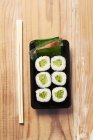 Cucumber maki sushi — Stock Photo