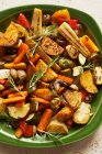 Roasted vegetables with rosemary — Stock Photo