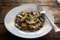 Risotto made from asparagus — Stock Photo
