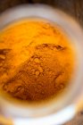 Turmeric powder (seen from above) — Stock Photo