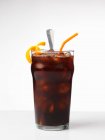 Iced coffee with oranges — Stock Photo
